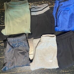Boys Jogger Sweatpants Bundle — 6 pairs — Size 10/12